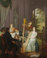 KS 206
<br/>
Musicerend gezelschap
<br/>
<em>Barbiers, Pieter (III) (1772-1837)</em>